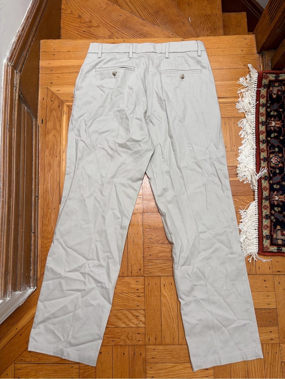 Dockers Men's Light Gray Chino Pants - Straight Leg - Picture 2 of 3